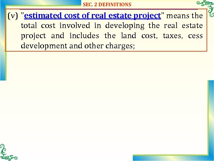 SEC. 2 DEFINITIONS (v) 