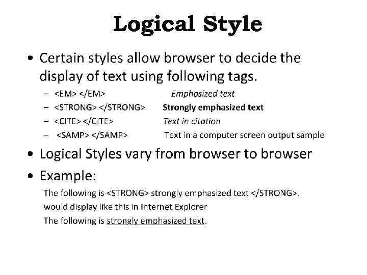Logical Style 