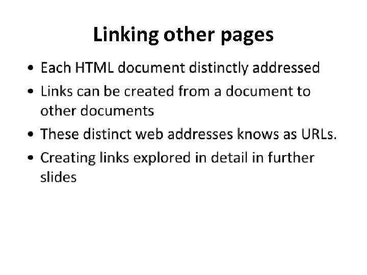 Linking other pages 