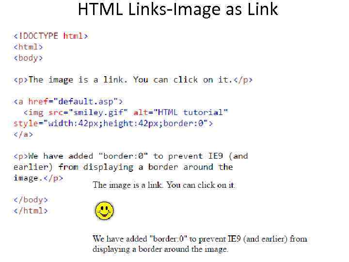 HTML Links-Image as Link 