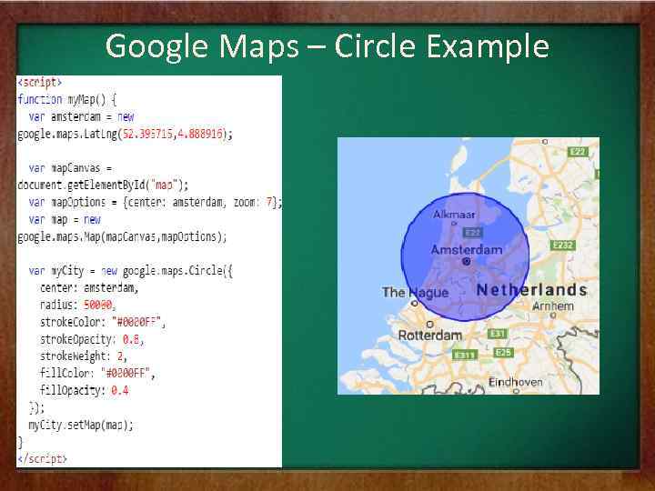 Google Maps – Circle Example 