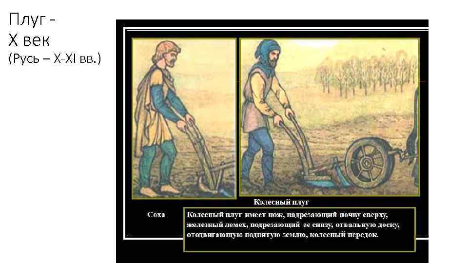 Плуг Х век (Русь – X-XI вв. ) 