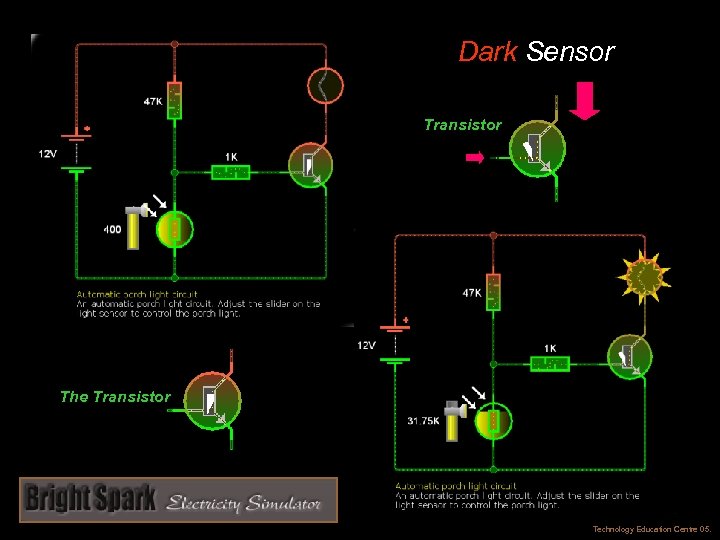 Dark Sensor Transistor The Transistor Technology Education Centre 05. 