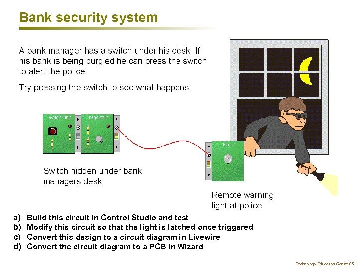 a) b) c) d) Build this circuit in Control Studio and test Modify this