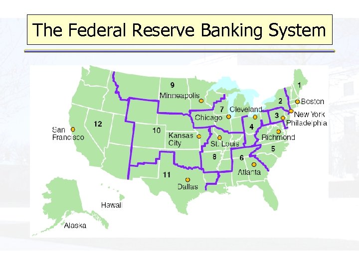 The Federal Reserve Banking System 