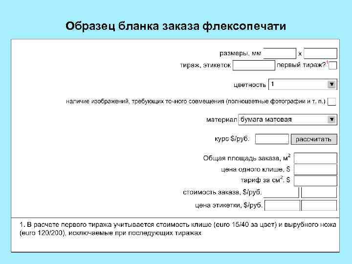 Полиграфия технологическая карта