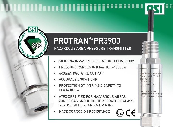 PR 3900 Intrinsically safe 