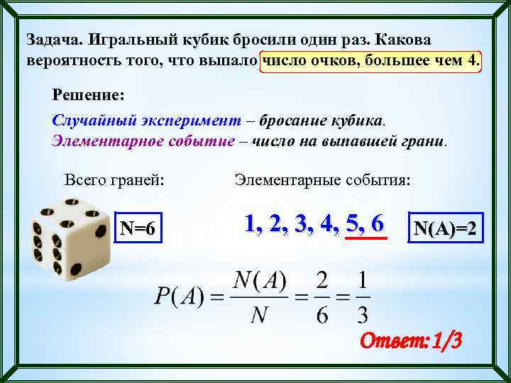 Грани куба пронумерованы числами от 1 до 6 на рисунке изображены