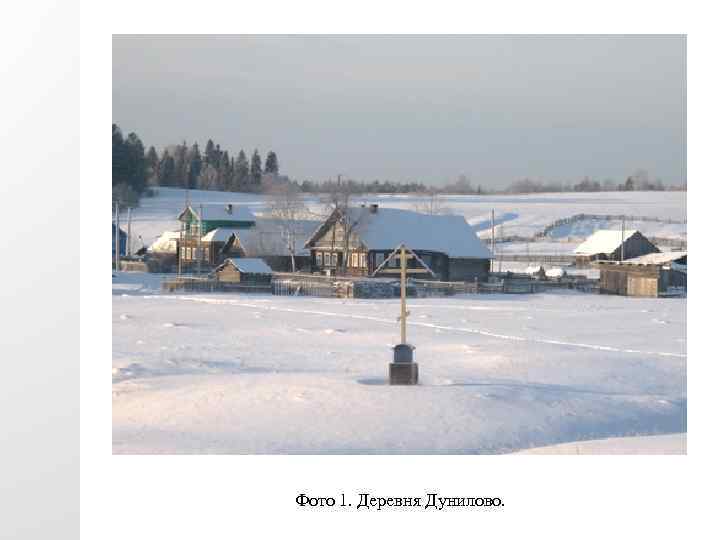 Фото 1. Деревня Дунилово. 