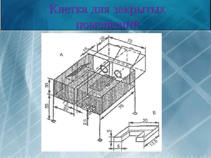 Клетка для закрытых помещений 