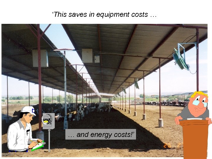 ‘This saves in equipment costs … … and energy costs!’ 