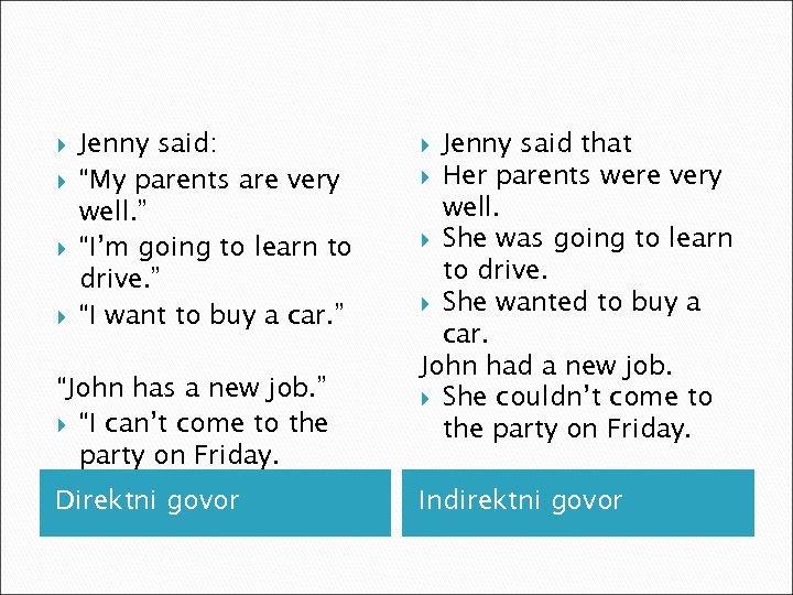  Jenny said: “My parents are very well. ” “I’m going to learn to