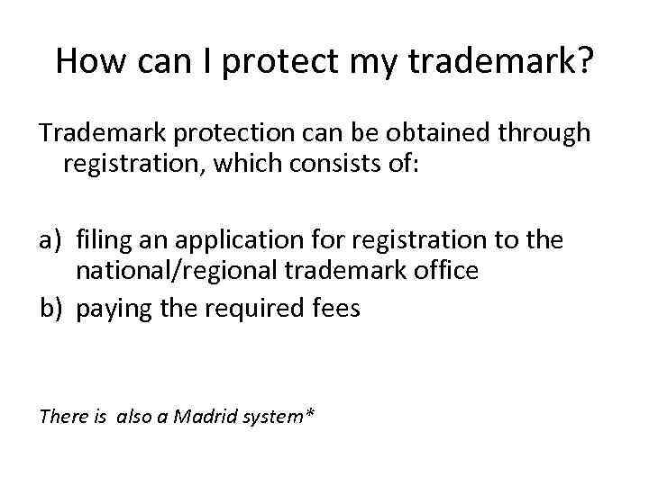 trademark registration fees