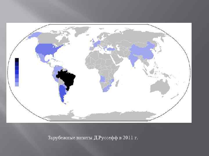 Зарубежные визиты Д. Руссефф в 2011 г. 