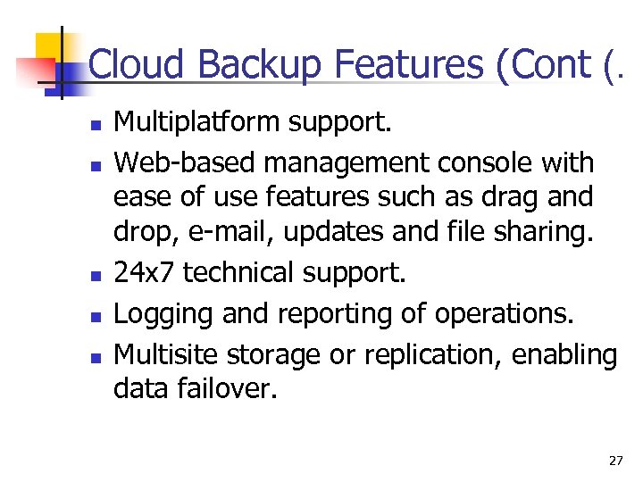 Working With Cloud-based Storage 1 Mobile Cloud