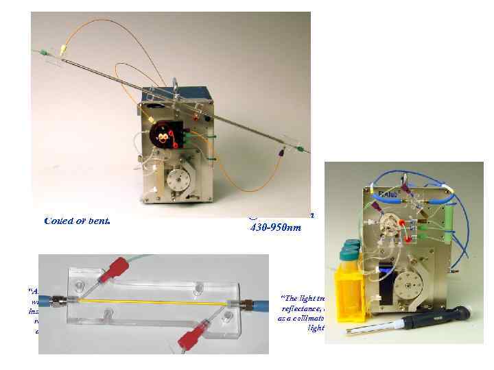Coiled or bent. Up to 50 cm @ I. D. 0. 5 mm 430