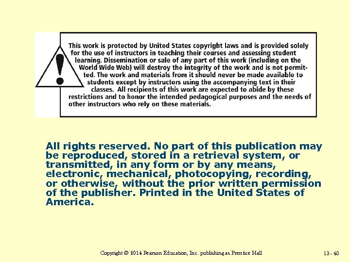 All rights reserved. No part of this publication may be reproduced, stored in a