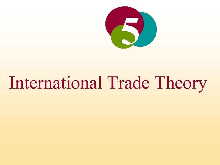 5 International Trade Theory 