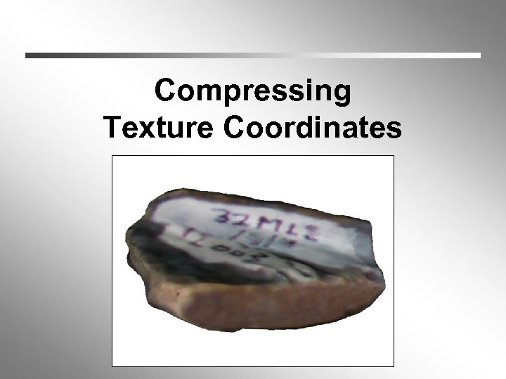 Compressing Texture Coordinates 