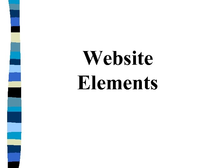 Website Elements 