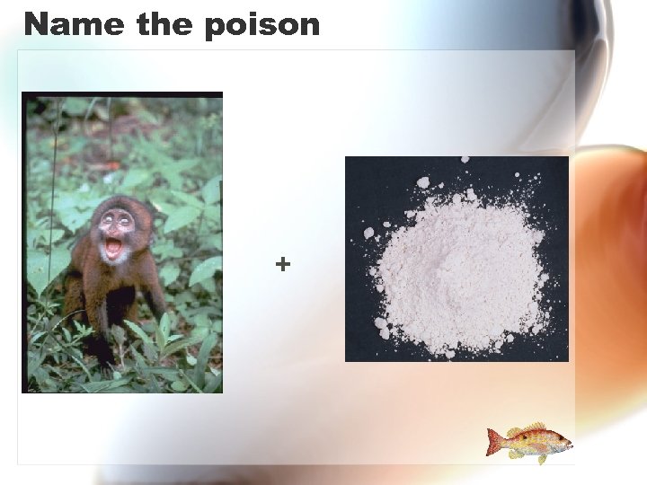 Name the poison + 