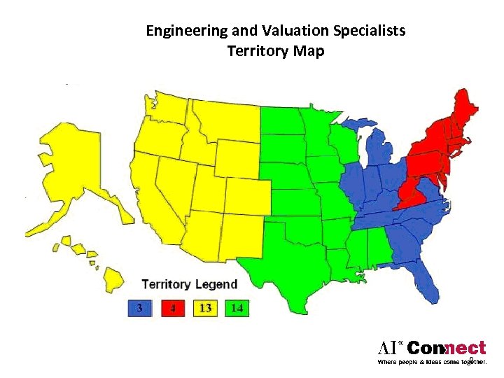 Engineering and Valuation Specialists Territory Map 9 