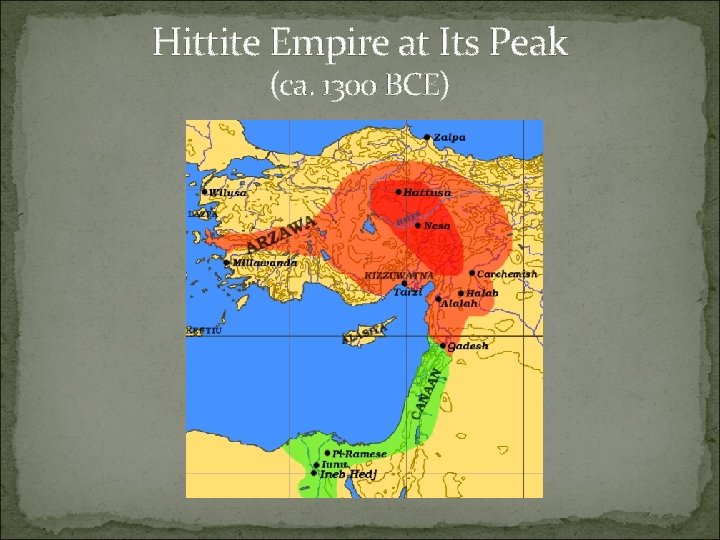 Hittite Empire at Its Peak (ca. 1300 BCE) 