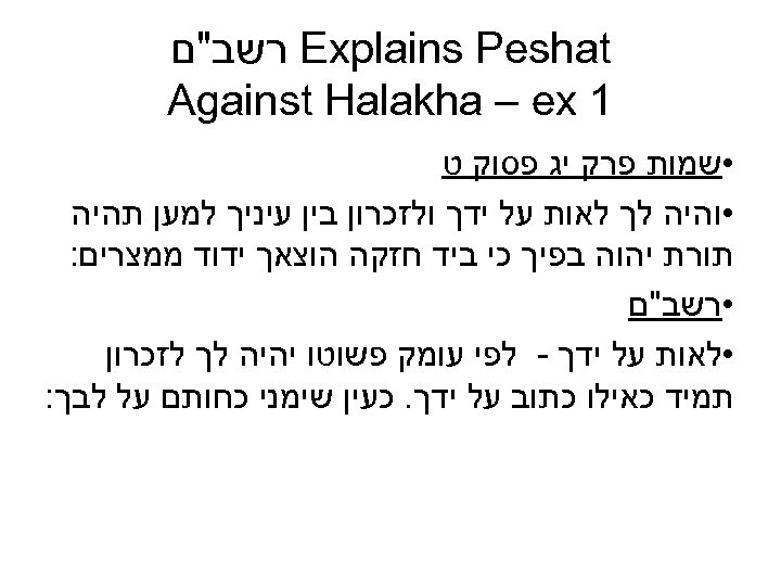  Explains Peshat רשב