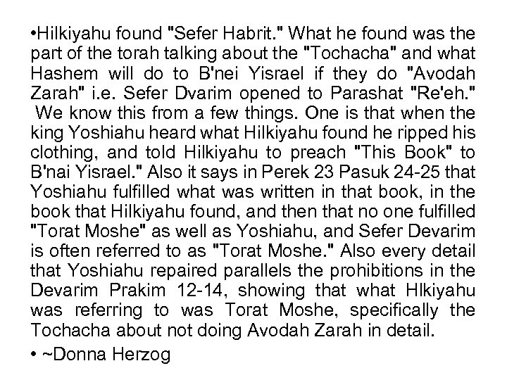  • Hilkiyahu found 