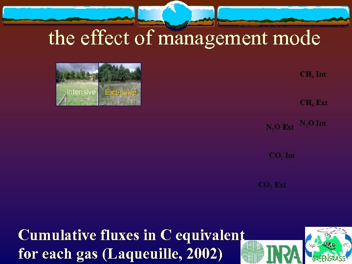 the effect of management mode CH 4 Intensive Extensive CH 4 Ext N 2
