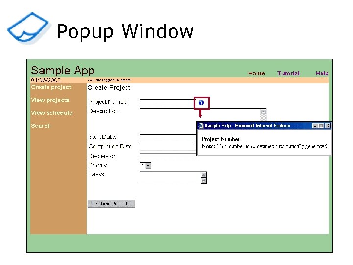 Popup Window 