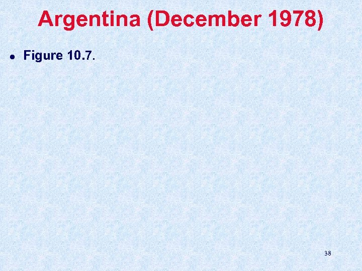 Argentina (December 1978) l Figure 10. 7. 38 