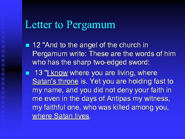Letter to Pergamum n n 12 