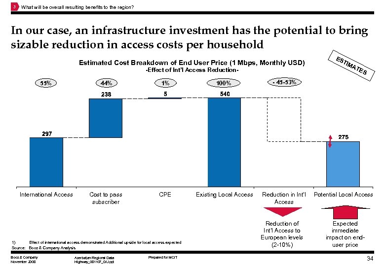 3 What will be overall resulting benefits to the region? In our case, an