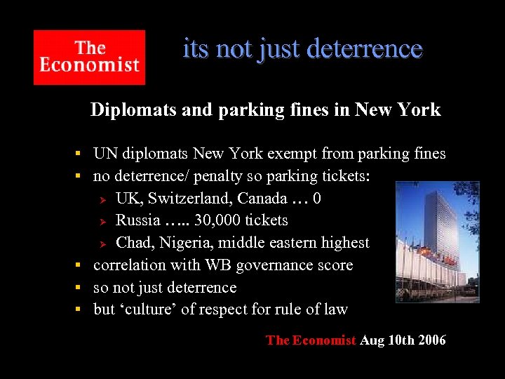its not just deterrence Diplomats and parking fines in New York UN diplomats New