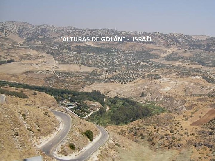 “ALTURAS DE GOLÁN” - ISRAËL Thursday, March 15, 2018 66 