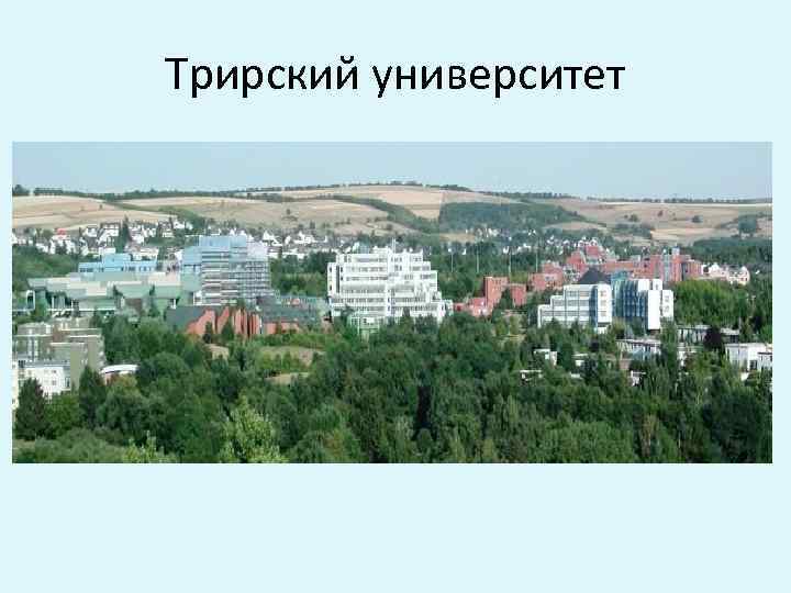 Трирский университет 