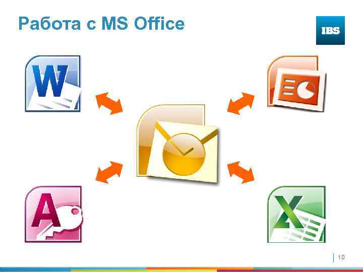 Работа с MS Office 10 