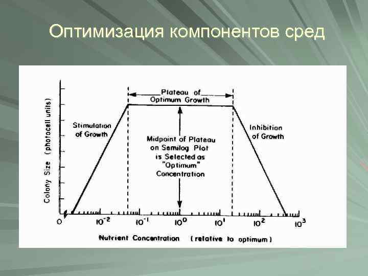 Оптимизация компонентов сред 