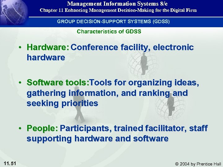 Management Information Systems 8/e Chapter 11 Enhancing Management Decision-Making for the Digital Firm GROUP