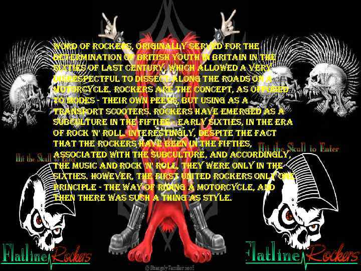 word of rockers, originally served for the determination of british youth in britain in