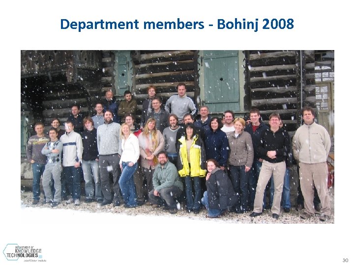 Department members - Bohinj 2008 30 