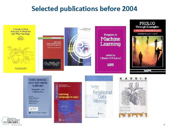 Selected publications before 2004 5 