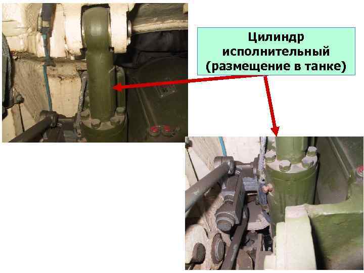 Цилиндр исполнительный (размещение в танке) 