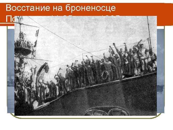 Восстание на броненосце Потемкин 14 -25 июня 1905 г. 