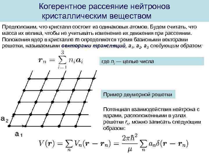 Когерентное упругое рассеяние схема