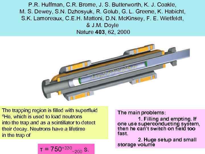 P. R. Huffman, C. R. Brome, J. S. Butterworth, K. J. Coakle, M. S.