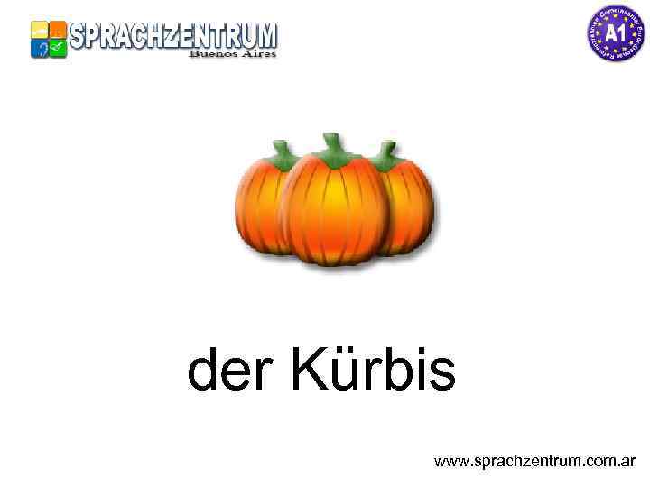 der Kürbis www. sprachzentrum. com. ar 