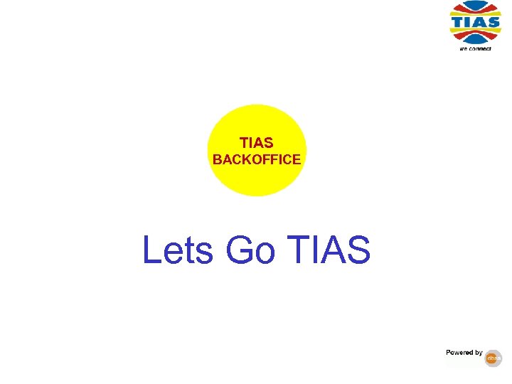 TIAS BACKOFFICE Lets Go TIAS 