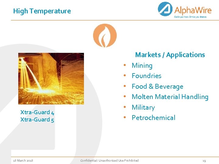 High Temperature Xtra-Guard 4 Xtra-Guard 5 18 March 2018 • • • Markets /